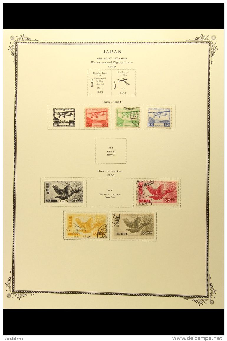 1929-53 AIR POST STAMPS Includes 1929-34 9&frac12;s Mint, 16&frac12;s Used, And 18s Mint, 1950-51 59y, 103y, And... - Andere & Zonder Classificatie
