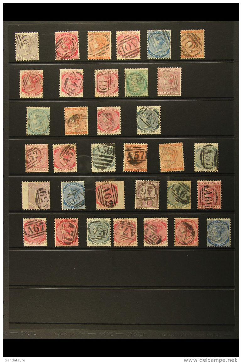 QV NUMERAL POSTMARKS COLLECTION A Lovely Range Of Clear To Fine Strikes On Victorian Issues, Between AO1 Through... - Jamaica (...-1961)