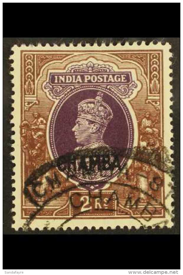 CHAMBA 1942 2R Purple And Brown, SG 103, Fine Used. For More Images, Please Visit... - Autres & Non Classés