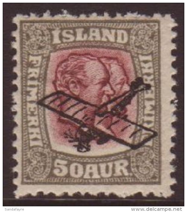 1928 50a Grey &amp; Lilac-brown With Aeroplane Opt. Mi 123, Fine Mint.  For More Images, Please Visit... - Other & Unclassified