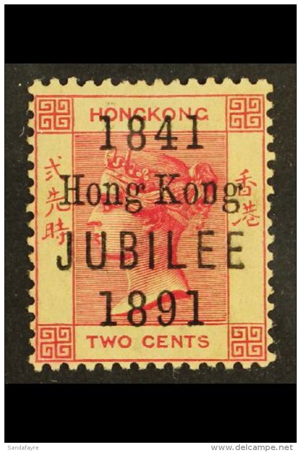 1891 2c Carmine Jubilee, SG 51, Mint With Part Original Gum, Some Gum Toning. For More Images, Please Visit... - Sonstige & Ohne Zuordnung