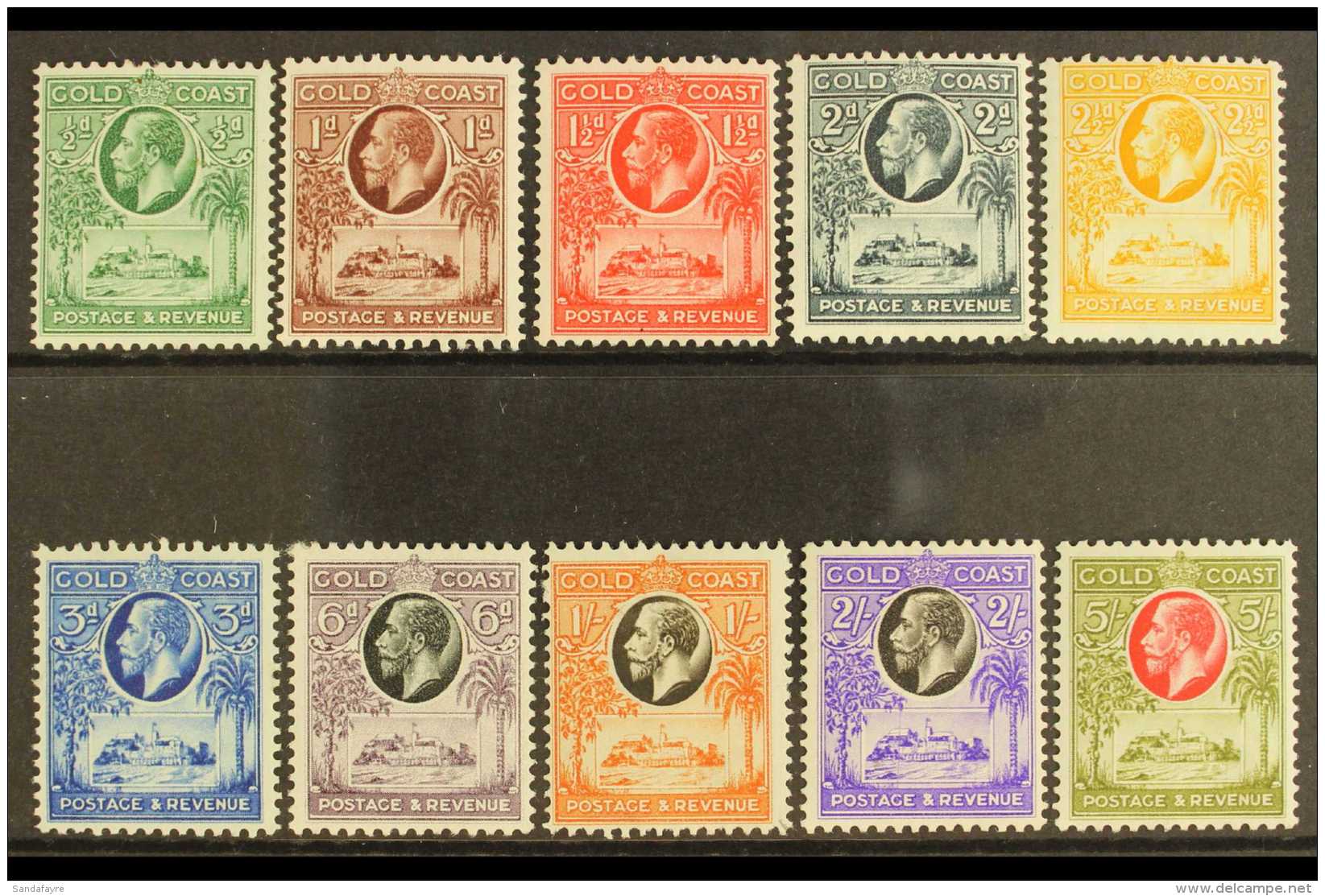 1928 Complete Definitive Set, SG 103/112, Fine Mint. (10 Stamps) For More Images, Please Visit... - Goldküste (...-1957)