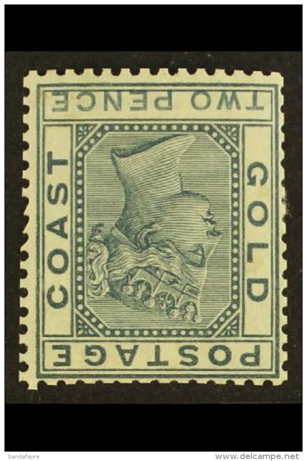 1884-91 2d Grey WATERMARK INVERTED Variety, SG 13aw, Fine Mint, Some Slightly Trimmed Perfs, Very Fresh &amp;... - Gold Coast (...-1957)