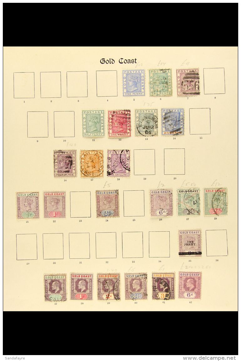 1876-1935 Ranges Including 1928 Set Used Etc. (71 Stamps) For More Images, Please Visit... - Gold Coast (...-1957)