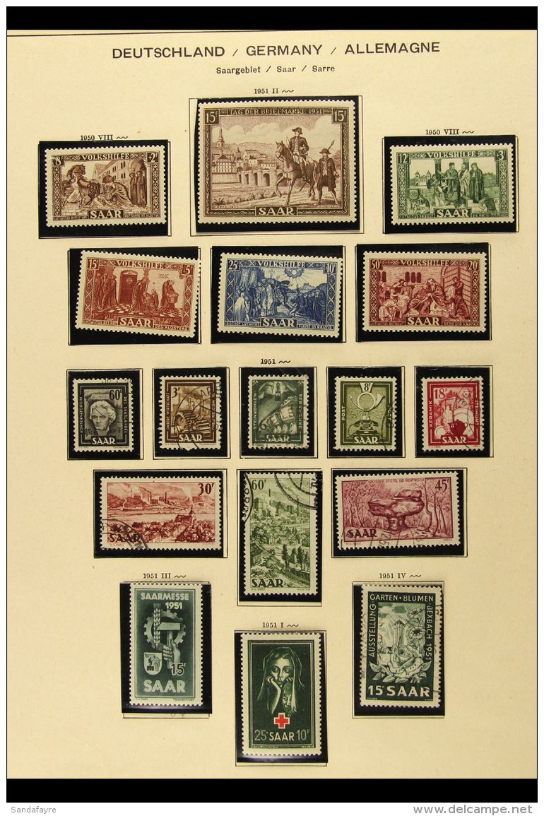 1947-59 FINE ALL DIFFERENT COLLECTION On Printed Album Pages, Mint Or Used, And Which Includes 1947 Surcharges To... - Andere & Zonder Classificatie