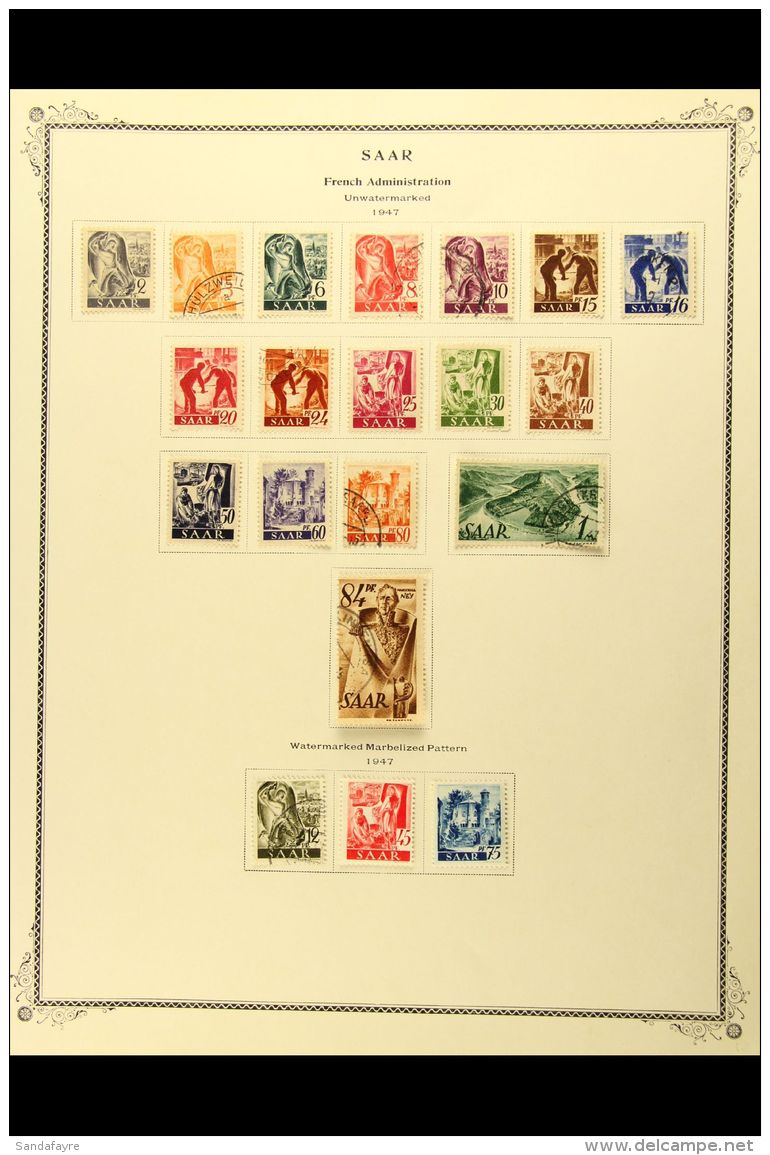 1947-56 Chiefly Very Fine Used Collection On Printed Pages Incl Good Range Of Charity Sets Incl 1949 Horses, 1951... - Other & Unclassified