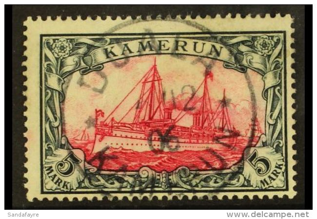 CAMEROUN 1900 5m Carmine &amp; Black (Michel 19, SG K19), Fine Used With Nice Upright "Duala 5.12. 06" Cds Cancel.... - Andere & Zonder Classificatie