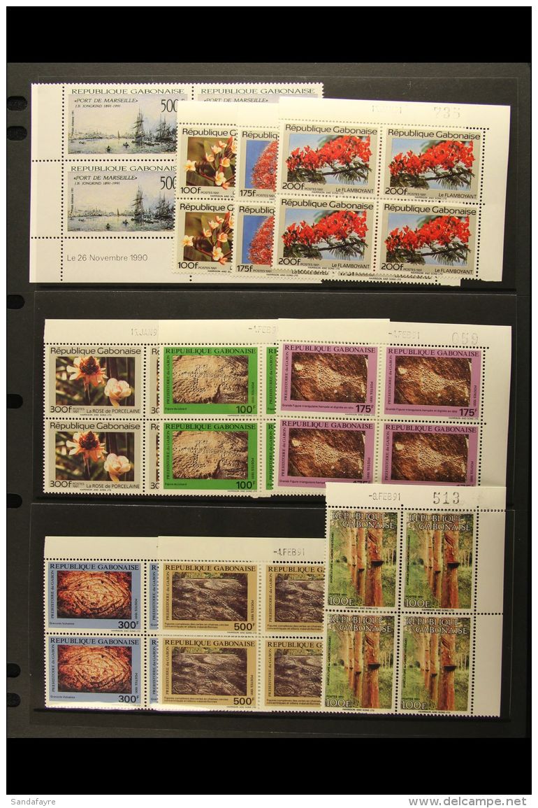 1991 NEVER HINGED MINT BLOCKS OF 4 A Virtually Complete Run For The Year, Mostly As Corner Date Blocks Of 4 (no... - Sonstige & Ohne Zuordnung