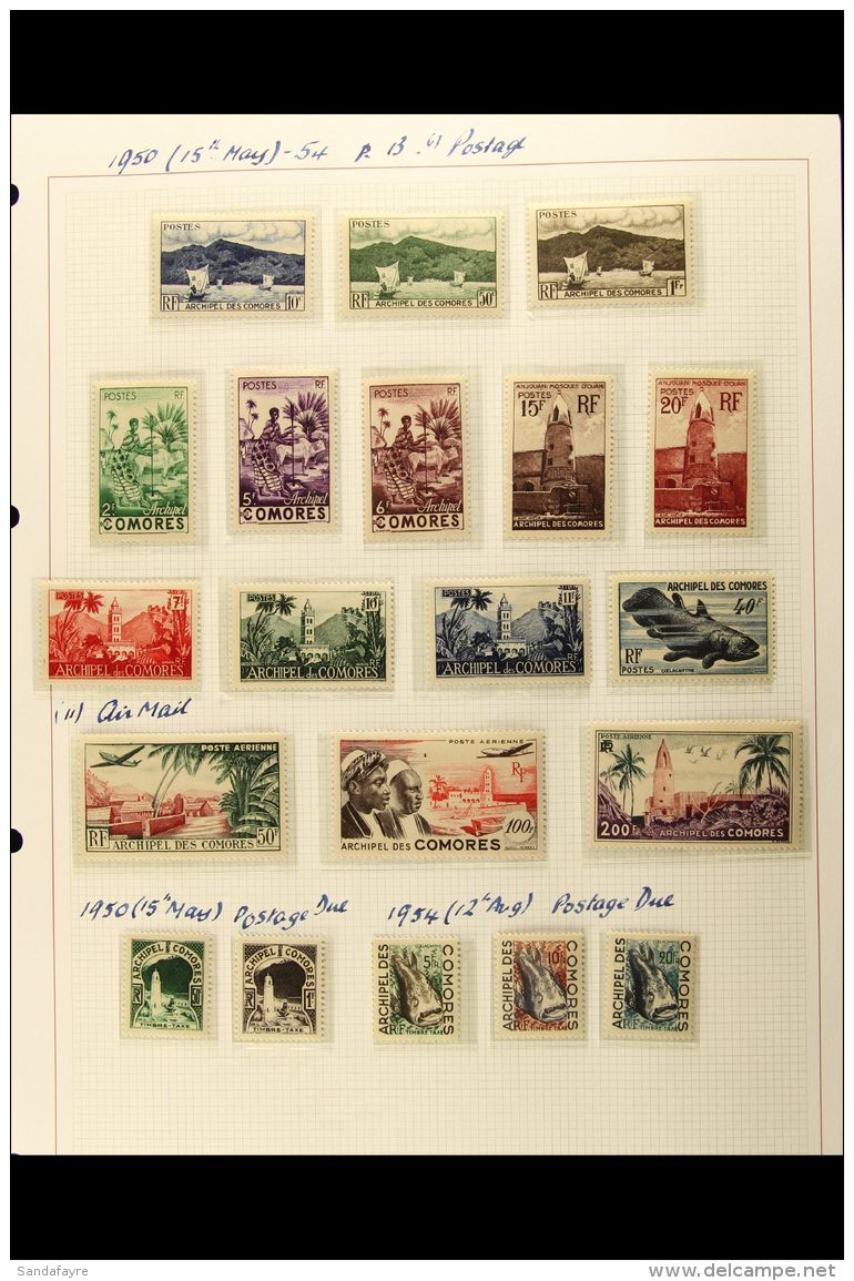 COMORES 1950-1971 All Different VERY FINE MINT (some Later Issues Never Hinged). Virtually Complete For The Period... - Other & Unclassified