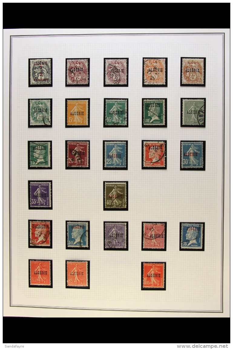 ALGERIA 1924-1950s. ALL DIFFERENT Fine Mint &amp; Used Collection Presented In Mounts On Album Pages, Includes... - Andere & Zonder Classificatie