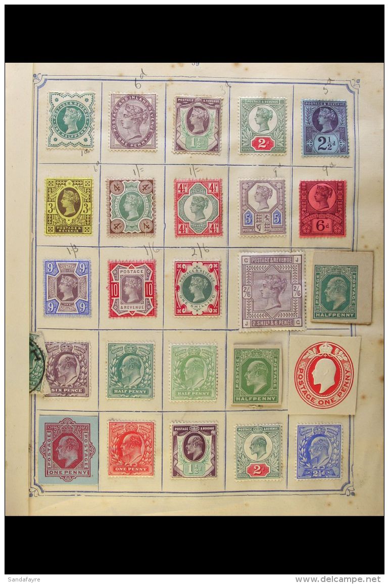 1840-1910 OLD TIME COLLECTION A Delightful "Old Time" Mint &amp; Used Collection Presented In A Green "OPPEN's"... - Autres & Non Classés
