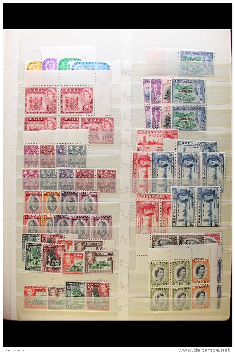 BRITISH COMMONWEALTH 1940's-1970's SUPERB NEVER HINGED MINT RANGES In A Stockbook, Chiefly Complete Sets Many As... - Sonstige & Ohne Zuordnung