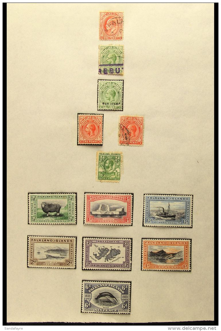 BRITISH SOUTH ATLANTIC OCEAN 1884-1970's MOSTLY MINT COLLECTION On Leaves, Mainly All Different,  Inc Ascension,... - Andere & Zonder Classificatie