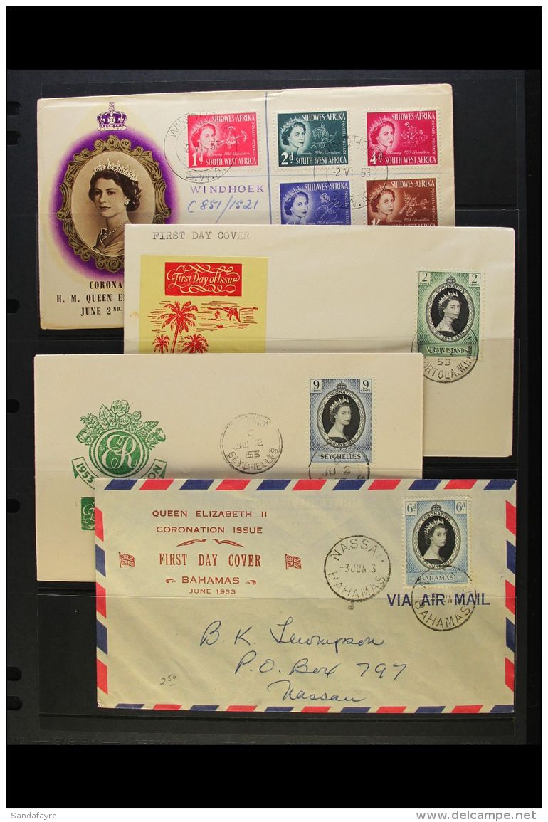 ROYALTY 1953 QEII CORONATION  COVER COLLECTION. An Extensive, Chiefly All Different, Commonwealth Countries Cover... - Ohne Zuordnung