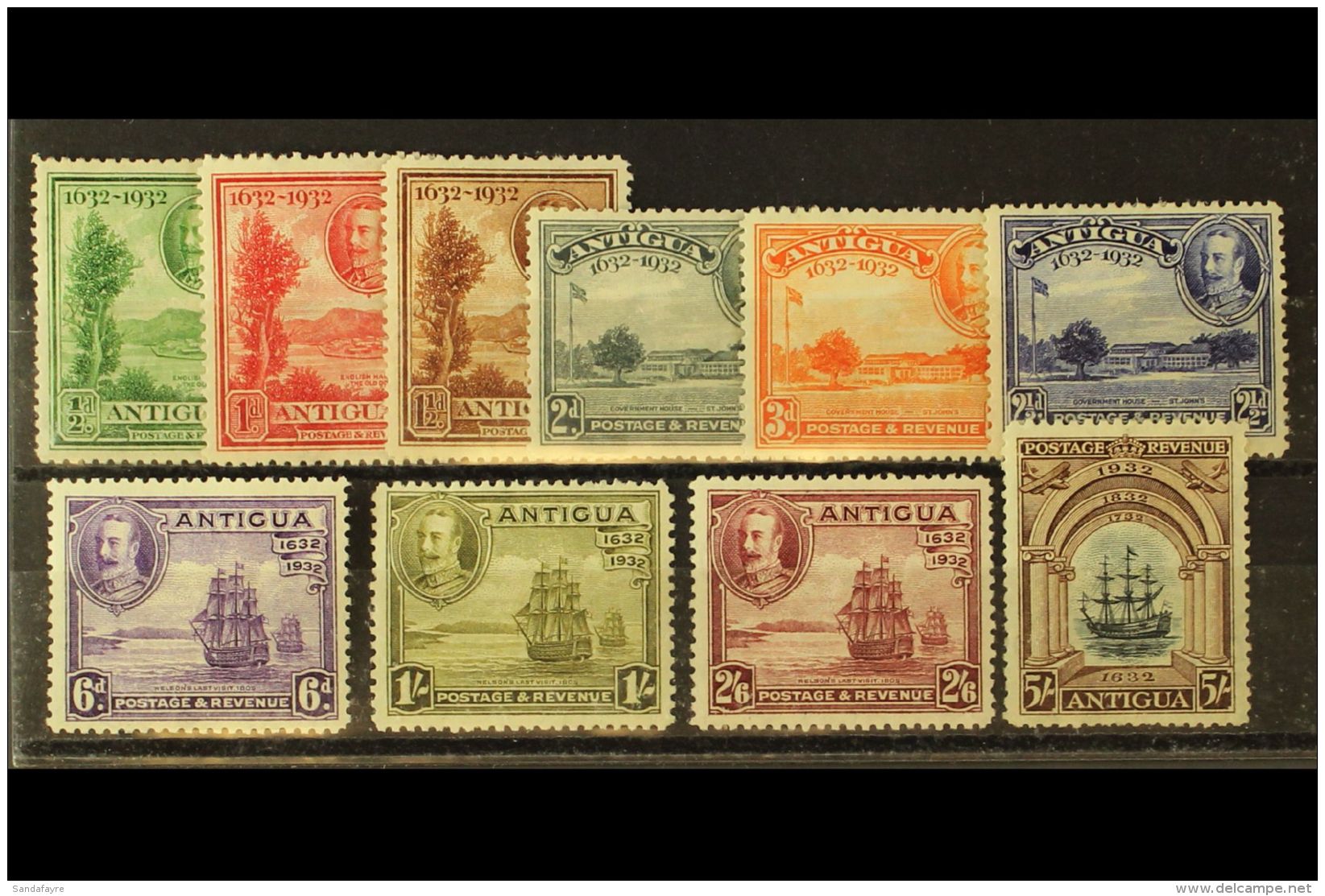 1932 Tercentenary Complete Set, SG 81/90, Mint (10 Stamps) For More Images, Please Visit... - Other & Unclassified