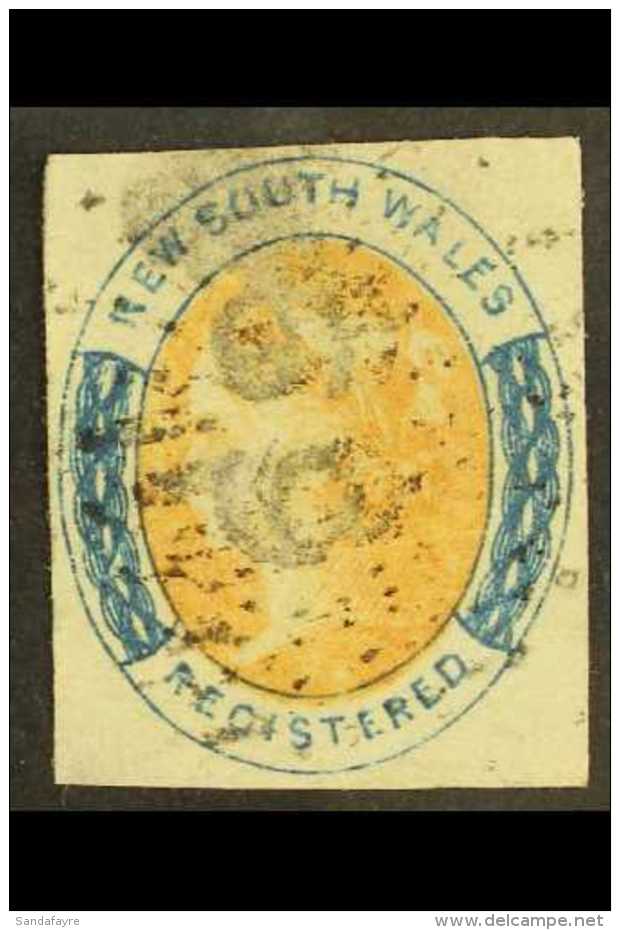 NEW SOUTH WALES 1856 (6d) Salmon And Indigo, Registration Stamp, Imperf, SG 103, Very Fine Used.  For More Images,... - Sonstige & Ohne Zuordnung