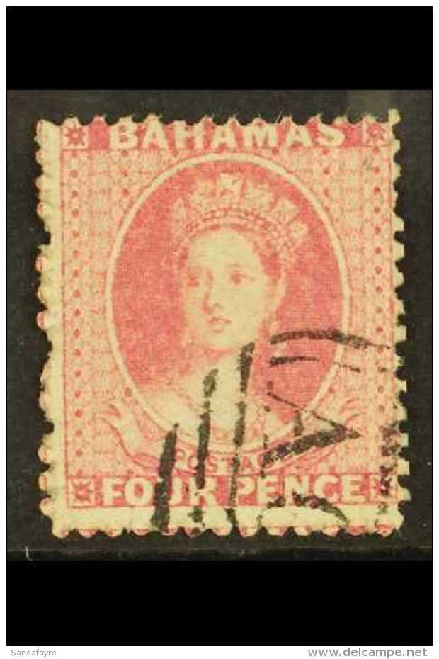 1862 4d Dull Rose No Wmk, Perf 13, SG 18, Very Fine Used With Lovely Colour &amp; Neat Cancellation Leaving The... - Sonstige & Ohne Zuordnung