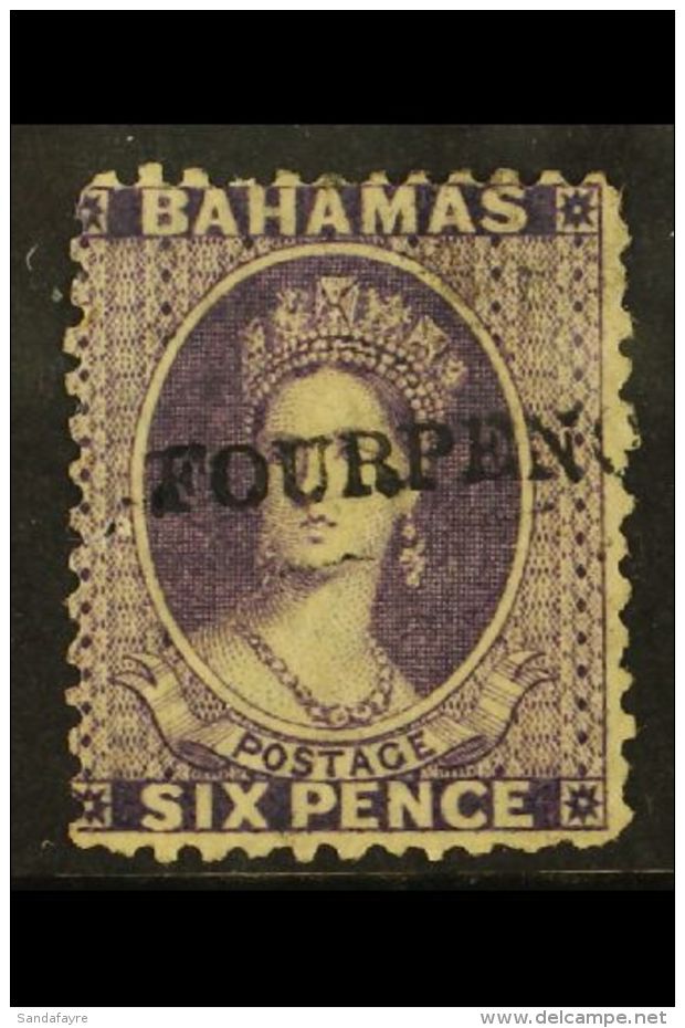 1883 4d On 6d Deep Violet "Chalon" SG 45, Unused &amp; Without Gum. Good Colour. Cat &pound;550 For More Images,... - Sonstige & Ohne Zuordnung
