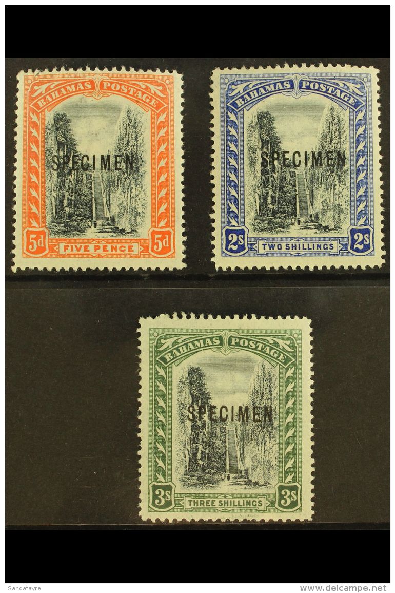 1901 Queen's Staircase, 5d To 3s, Ovptd "Specimen", SG 59s/61s, Very Fine Mint. (3 Stamps) For More Images, Please... - Sonstige & Ohne Zuordnung