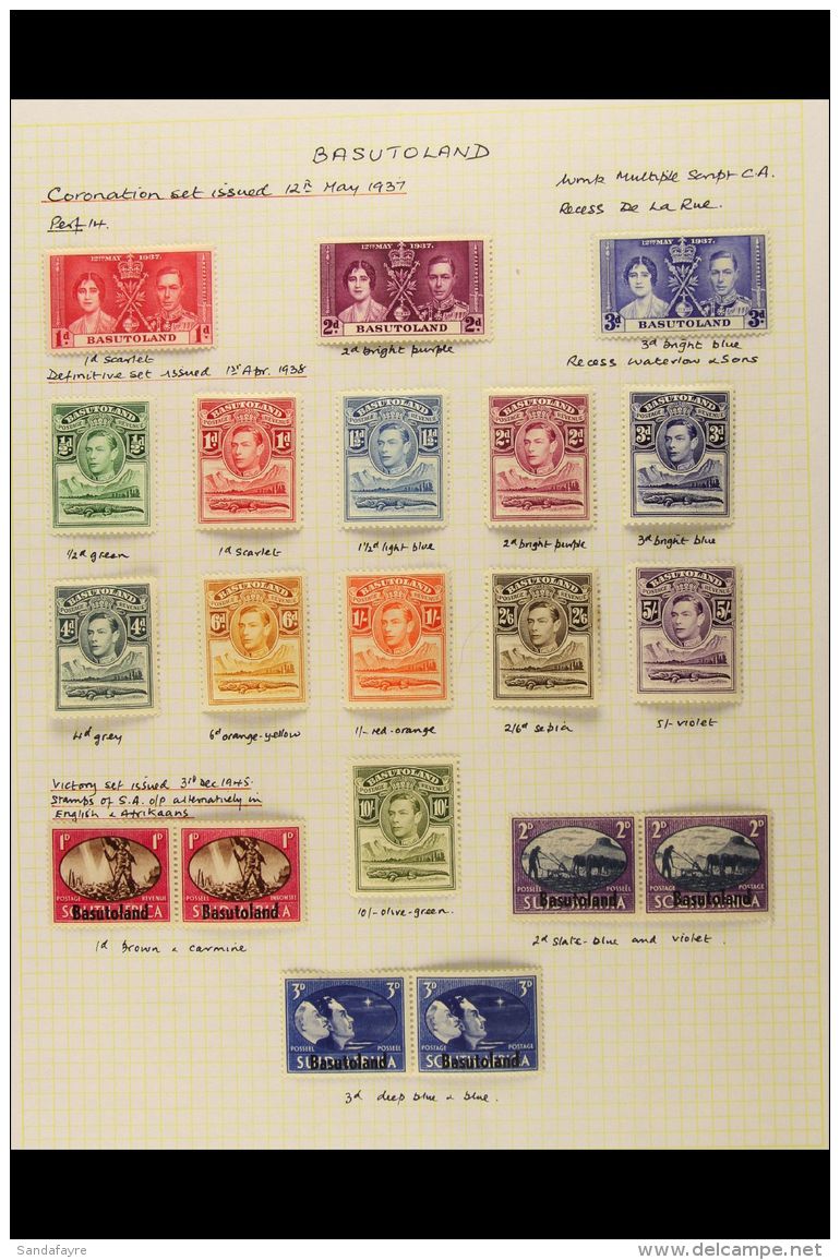 1937-49 COMPLETE KGVI MINT COLLECTION On Album Pages, A Complete Basic Collection, SG 15/41. Lovely Quality (30... - Other & Unclassified