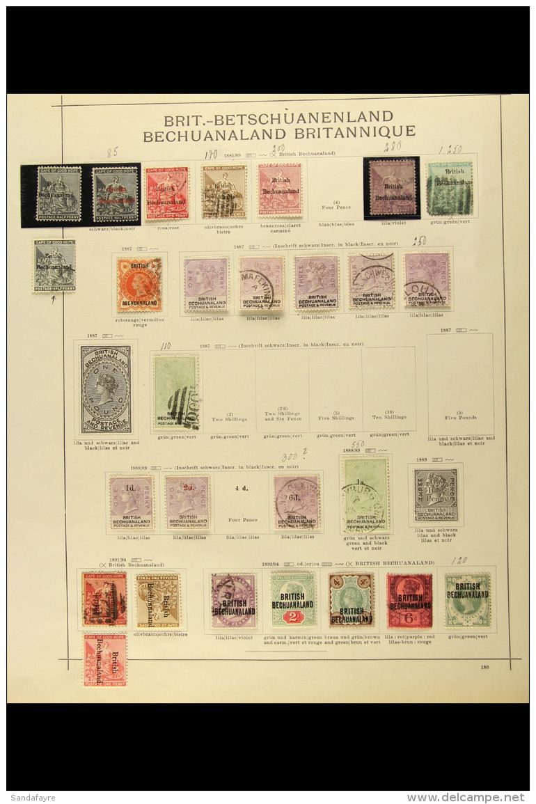 1885 TO 1952 MINT &amp; USED COLLECTION On Album Pages, Starts With Strong QV Including 1885-87 Range Inc 3d Pale... - Andere & Zonder Classificatie