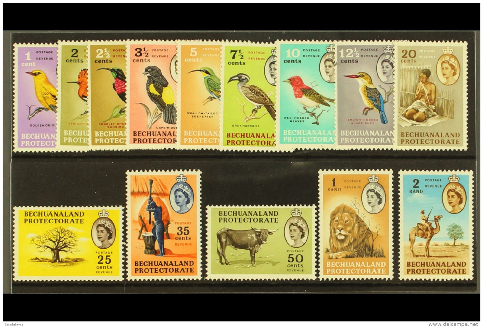 1961 QEII Pictorial Definitives Complete Set, SG 168/81, Never Hinged Mint. (14 Stamps) For More Images, Please... - Andere & Zonder Classificatie