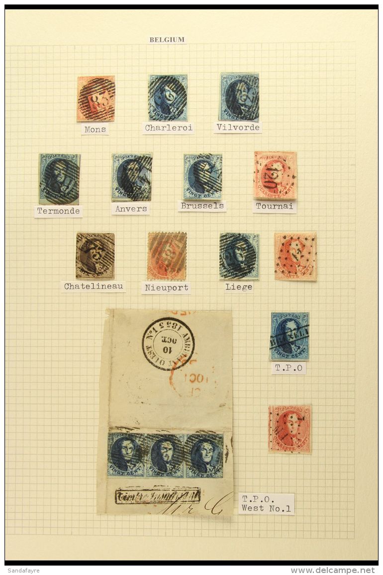 1851 - 1866 CANCELLATION COLLECTION Fine Used Collection On Pages With Good Range Of 1851- 1861 Imperfs With A... - Andere & Zonder Classificatie
