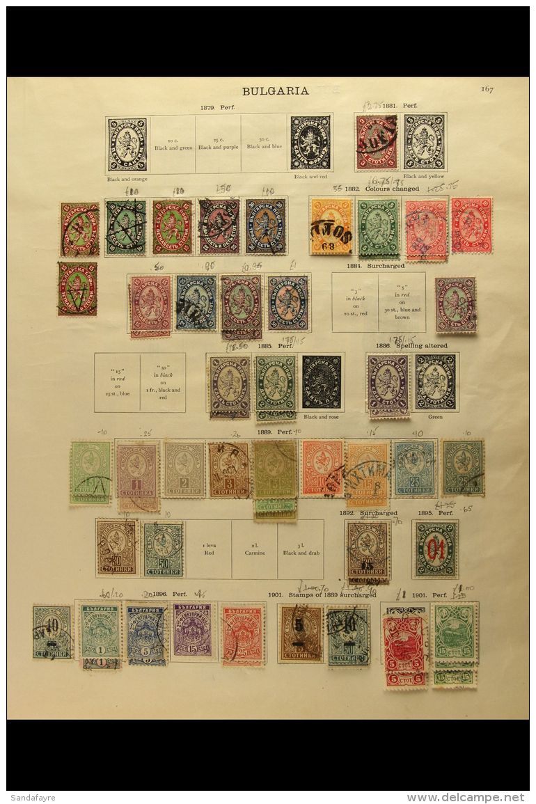 1881-1936 OLD COLLECTION On Leaves, Mint Or Used, Inc 1881 Set (ex 5s) Used, 1927-28 Air Opts Set Mint Etc. Good... - Other & Unclassified