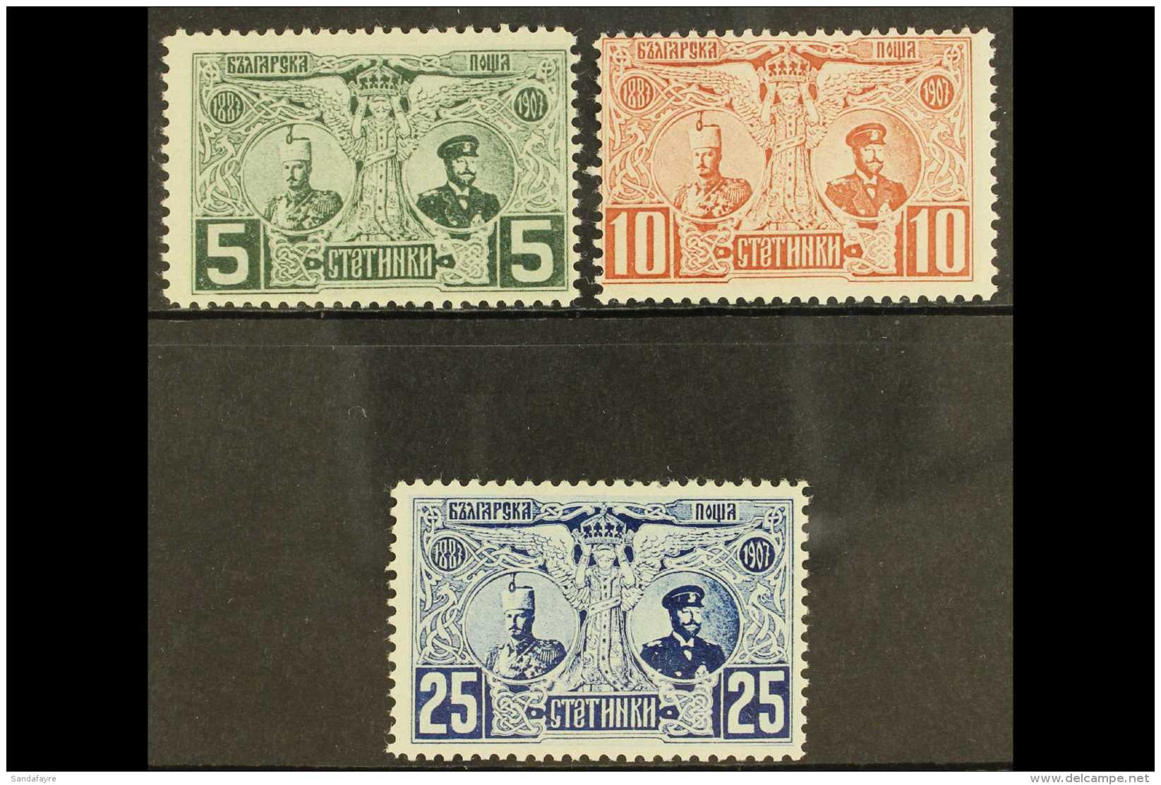 1907 20th Anniversary Of Ferdinand I Complete Set, Mi 66/68, Fresh Never Hinged Mint. (3 Stamps) For More Images,... - Sonstige & Ohne Zuordnung