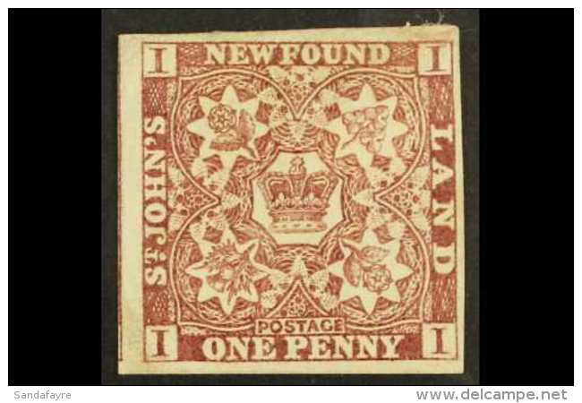 1857-64 1d Brown - Purple, SG 1, Fine Mint Part OG For More Images, Please Visit... - Andere & Zonder Classificatie