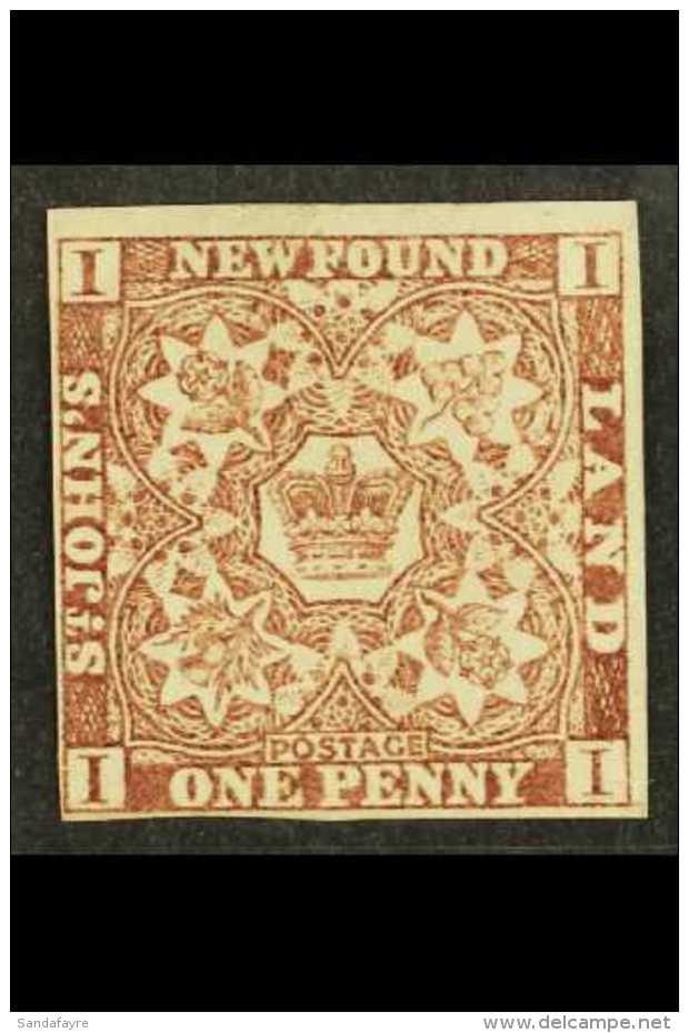 1862-64 1d Chocolate-brown, SG 16, Fresh Unused No Gum With 4 Small / Large Margins. Pretty. For More Images,... - Sonstige & Ohne Zuordnung