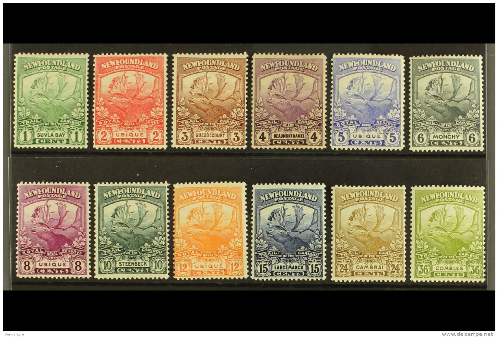1919 Newfoundland Contingent Complete Set, SG 130/41, Fine Fresh Mint. (12 Stamps) For More Images, Please Visit... - Other & Unclassified