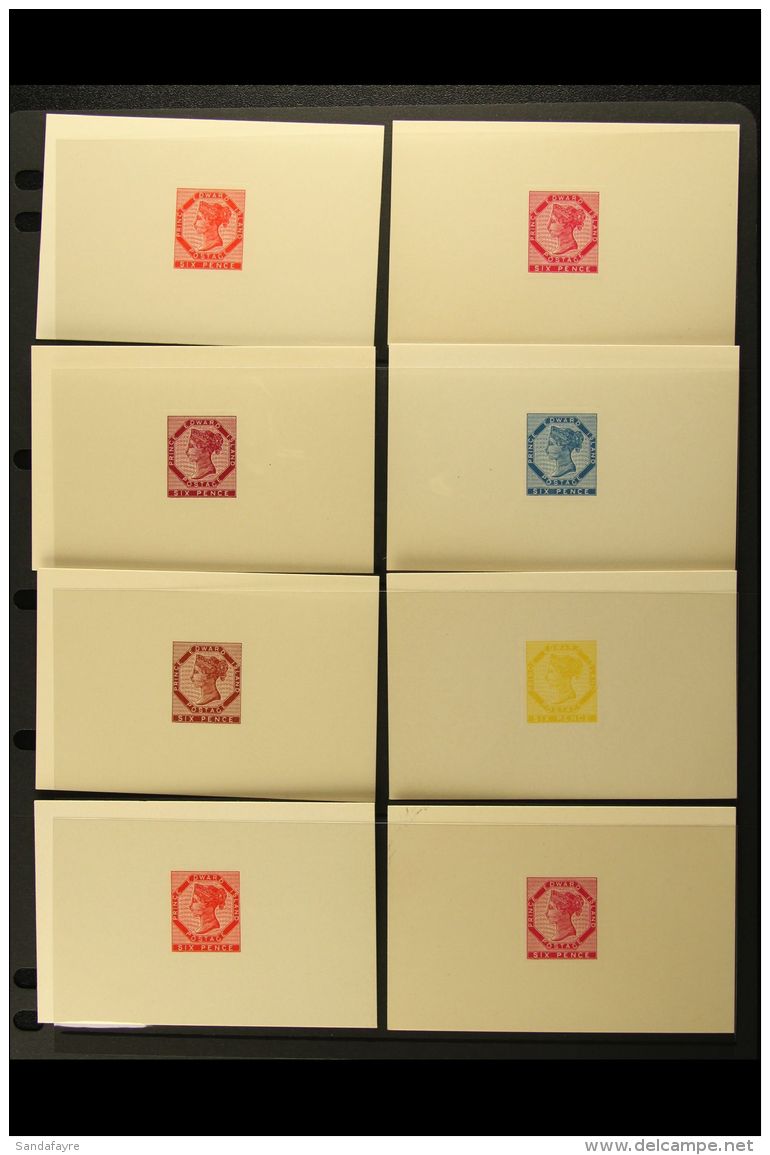 1861 REPRINTED DIE PROOFS. A Spectacular Complete Group Of Reprinted Die Proofs On Thick Card Bearing Impressions... - Sonstige & Ohne Zuordnung