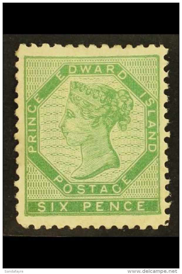 1862-69 6d Yellow- Green Perf 12, SG 17, Very Fine Mint. For More Images, Please Visit... - Other & Unclassified