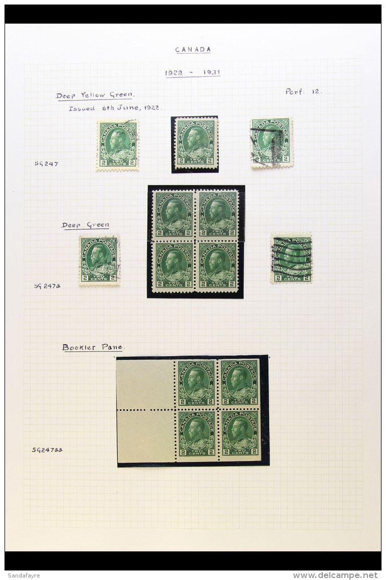 1922-31 SEMI SPECIALIZED "ADMIRALS" COLLECTION An Attractive Mint &amp; Used Range Presented On Written Up Pages.... - Other & Unclassified