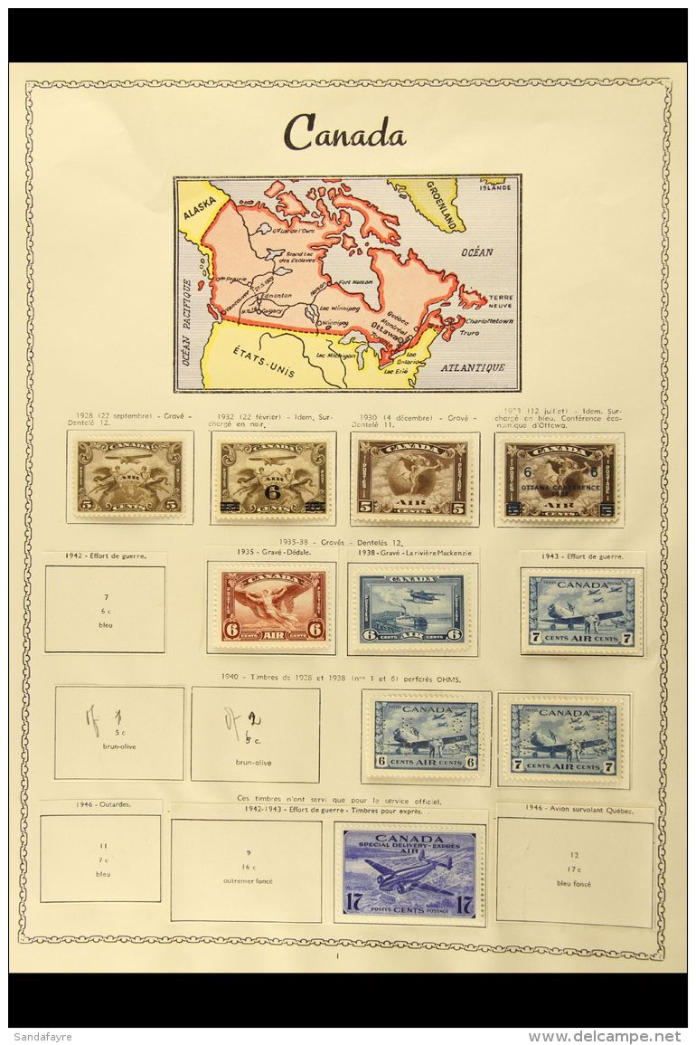 1928-43 FINE MINT AIR POST STAMPS An All Different Group With All Five 1928-35 Issues, 1938 6c, 1943 7c, 1942-43... - Other & Unclassified