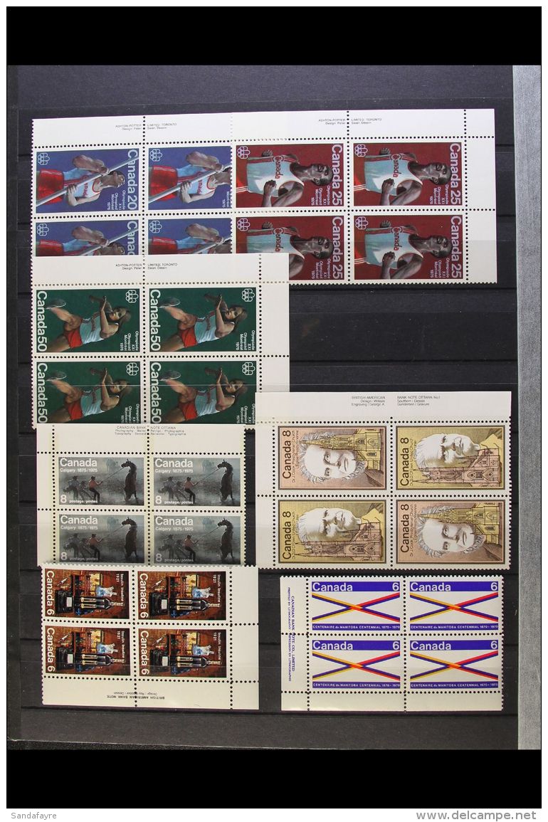 1968-86 NEVER HINGED MINT BLOCKS OF 4 COLLECTION Presented In A Stock Book. An Attractive Range Of Chiefly Imprint... - Other & Unclassified