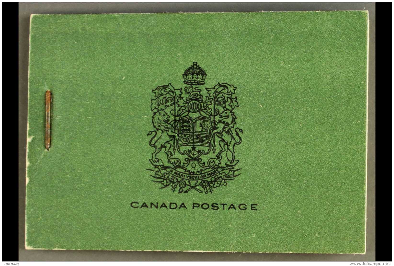 BOOKLETS 1931 Black On Green Cover 25c Booklet With English Text, SG SB17, Complete. For More Images, Please Visit... - Autres & Non Classés