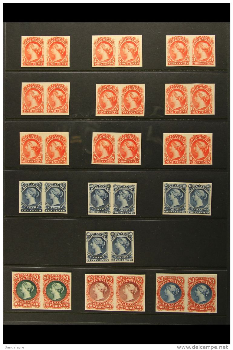 REVENUES 1865 BILL STAMPS Beautiful Collection Of All The Different Values (apart From 20c) Of The Entire Set,... - Sonstige & Ohne Zuordnung