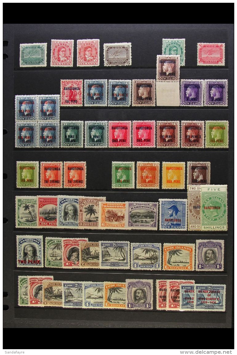 1913-35 MINT KGV COLLECTION Presented On A Stock Page. Includes 1913-19 Range With Most Values To 1s, 1919 All... - Cookeilanden