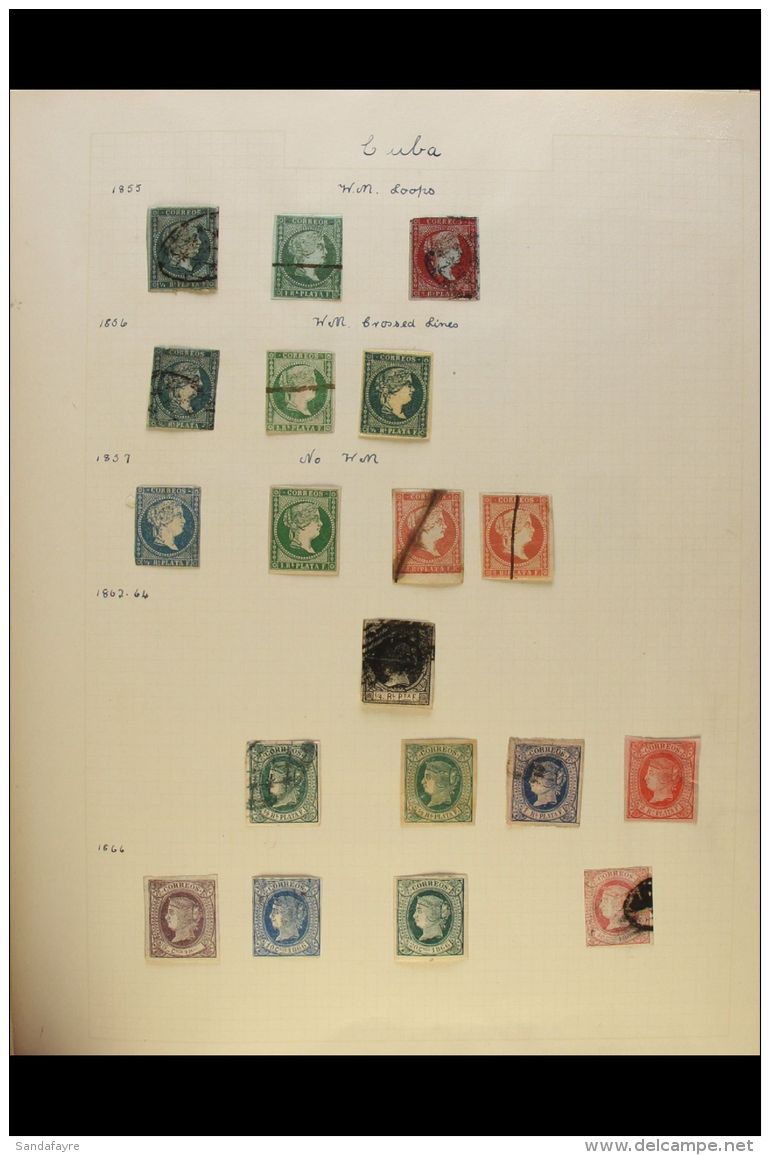 1855-1965 A Chiefly ALL DIFFERENT Mint &amp; Used (mostly Used) Collection In An Album. Useful Ranges (550+... - Autres & Non Classés