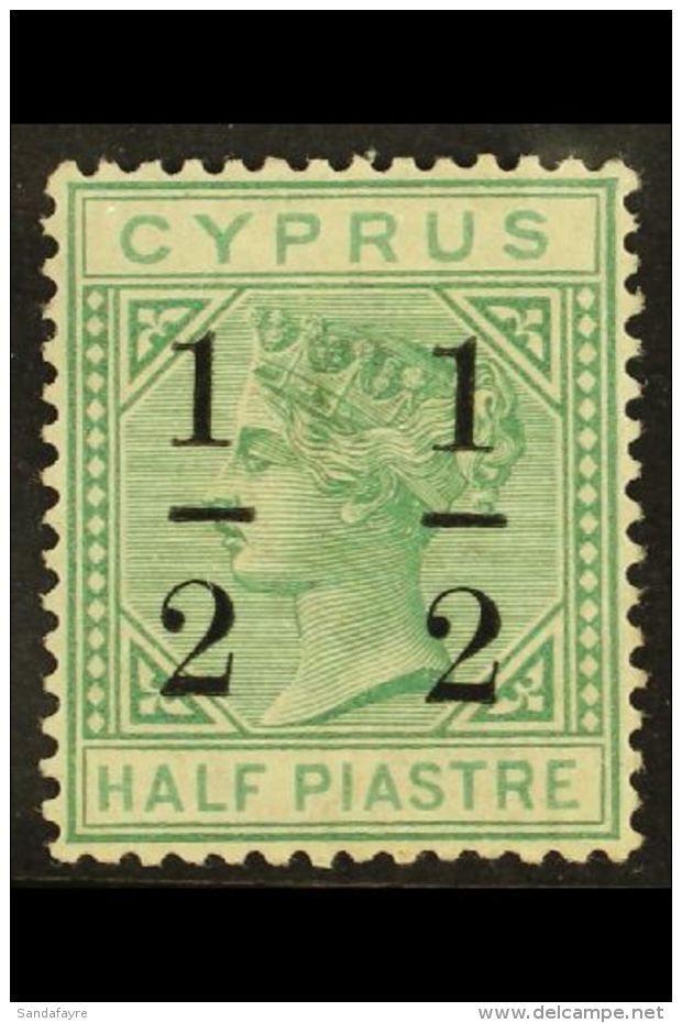 1886 &frac12; On &frac12;pi Emerald-green, SG 27, Fine Mint. For More Images, Please Visit... - Andere & Zonder Classificatie