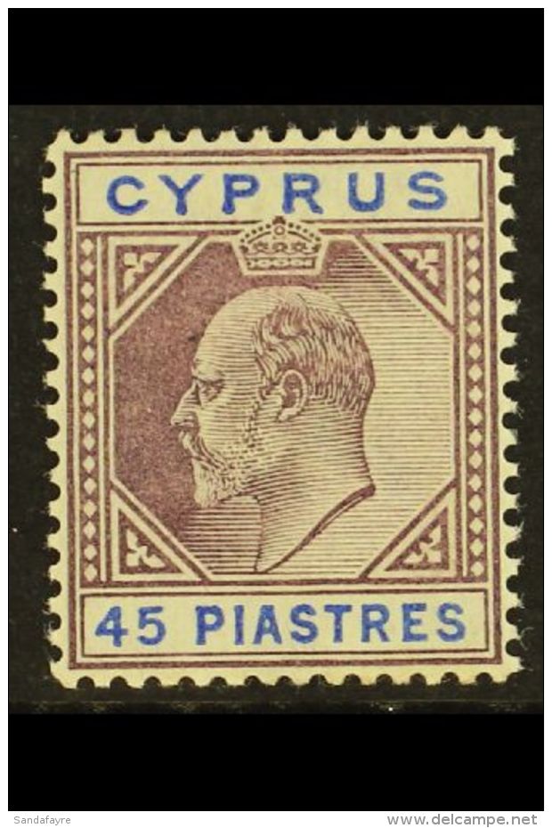 1902-04 45pi Dull Purple And Ultramarine, Watermark Crown CA, SG 59, Very Fine Mint. For More Images, Please Visit... - Andere & Zonder Classificatie