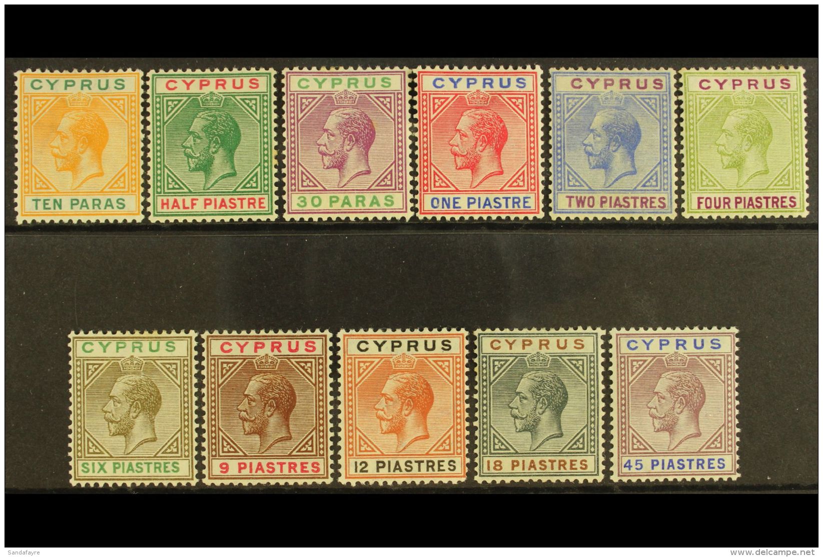 1912-15 Watermark Multi-Crown CA Complete Set, SG 74/84, Fine Mint. (11 Stamps) For More Images, Please Visit... - Andere & Zonder Classificatie