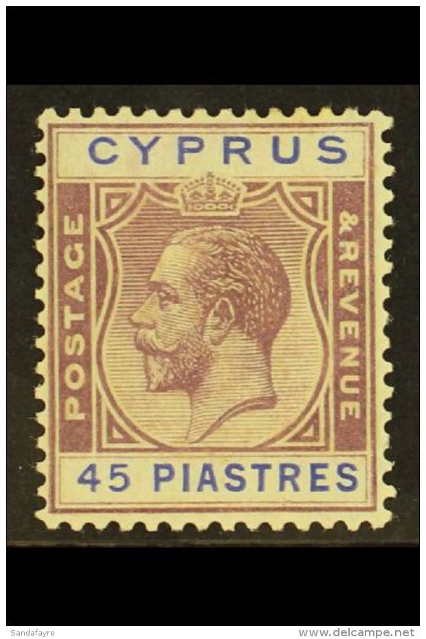 1924-28 45pi Purple And Blue, SG 116, Very Fine Mint. For More Images, Please Visit... - Other & Unclassified