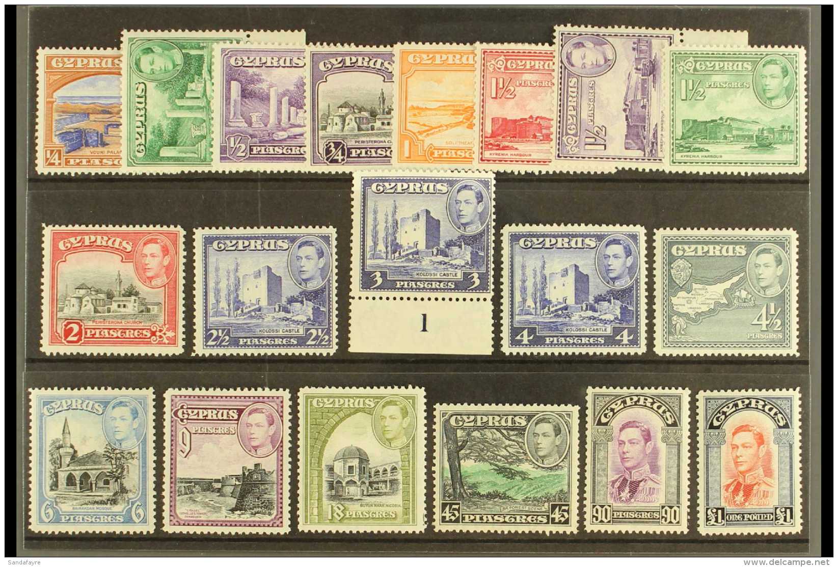 1938-51 Pictorials Complete Set, SG 151/63, Very Fine Mint, Very Fresh. (19 Stamps) For More Images, Please Visit... - Autres & Non Classés