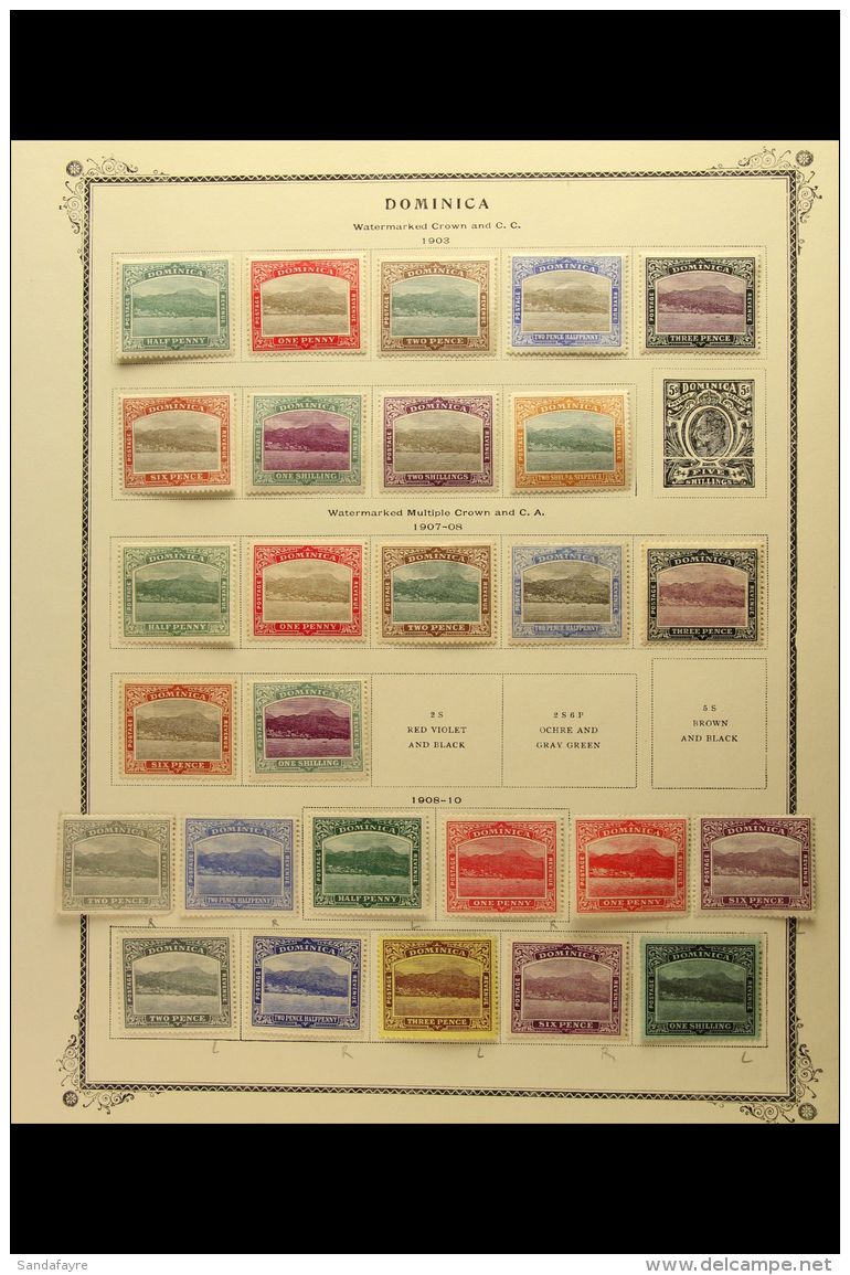 1903-1951 FINE MINT COLLECTION On Pages, ALL DIFFERENT, Inc 1903-07 Set To 2s6d, 1907-08 Set To 1s, 1908-20 Set... - Dominique (...-1978)