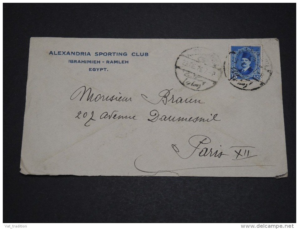 EGYPTE - Enveloppe Pour Paris En 1926 - A Voir - L 1787 - Lettres & Documents