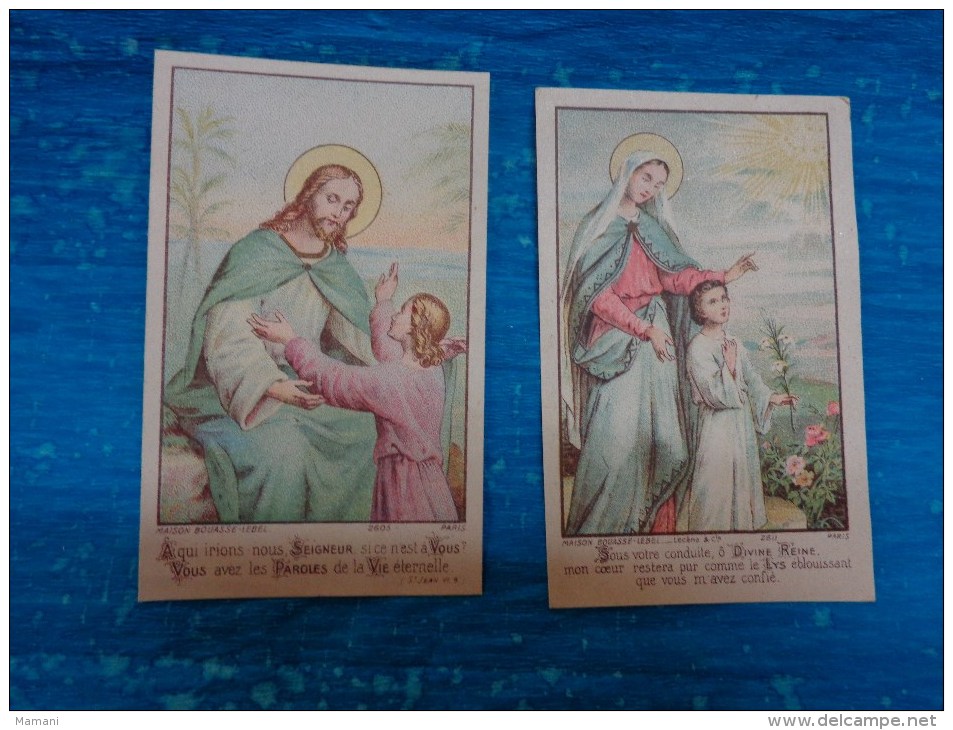 2 Images Pieuses -bouasse Lebel 2605 - 2611 - Images Religieuses