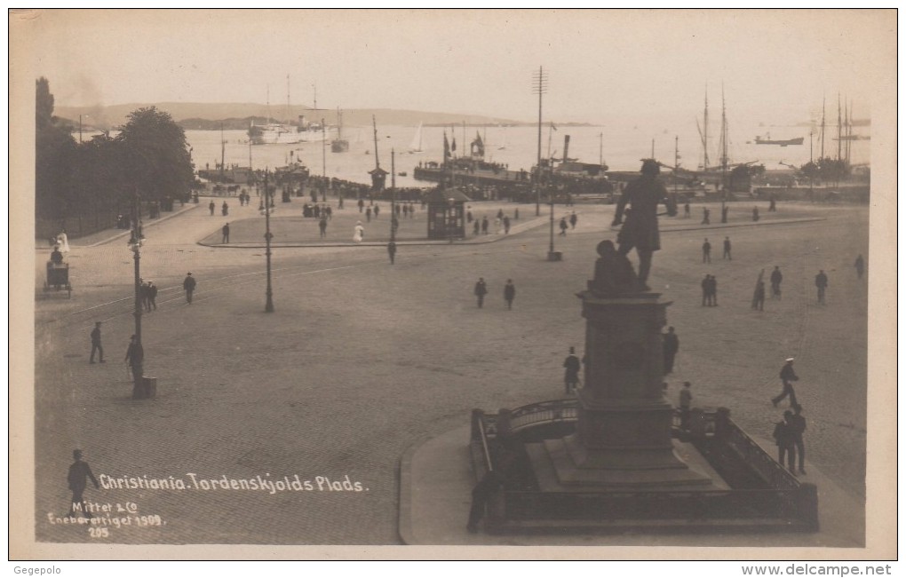 CHRISTIANA ( Today Called Oslo ) .TORDENSKJOLDS PLADS ( Carte-photo ) - Norvège